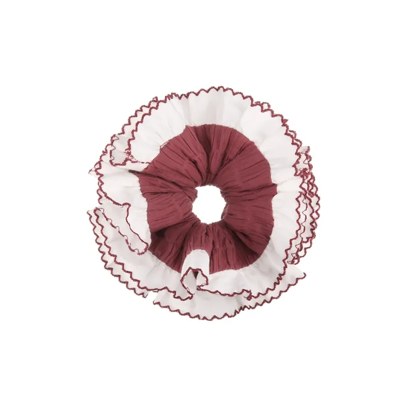 NICERURU Pleated Fabric Hair Tie Women's-8