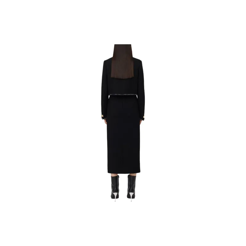 Alexander McQueen Cropped Tweed Jacket-3