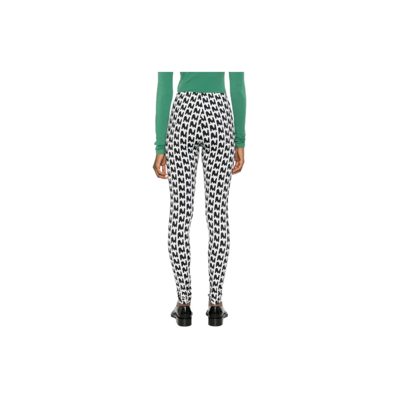 MSGM Logo print Leggins-2