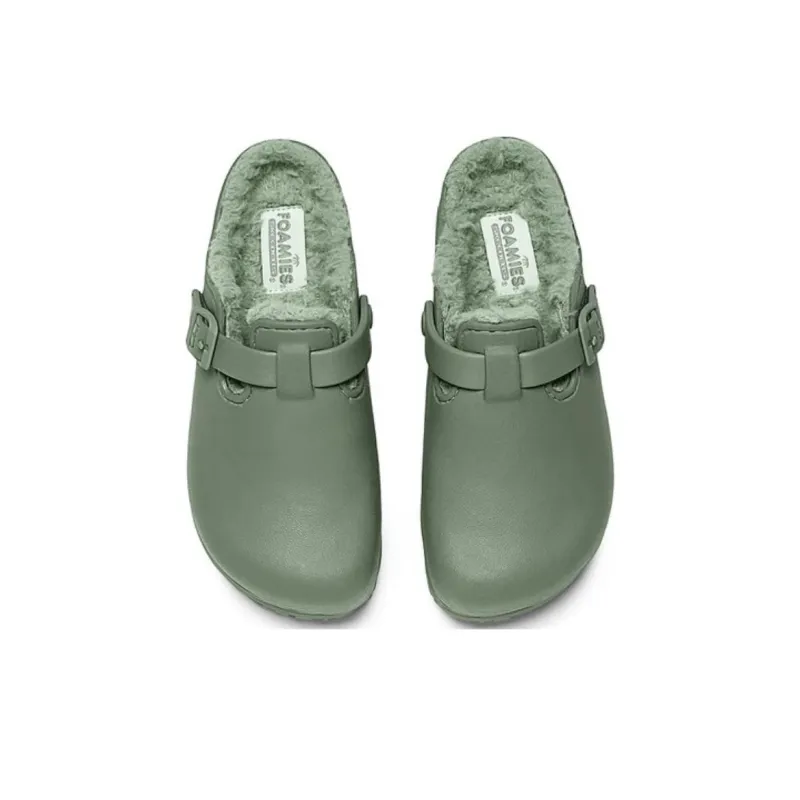 Skechers Foamies Abrasion Resistant Slip Resistant Wrap toe Slippers Women's Mint Green-3