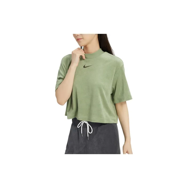 Nike Crop Tops Women's Green-2