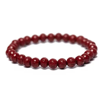 Carp Crystals Reconstructed Cinnabar Jade Bracelets Unisex