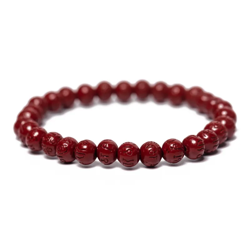 Carp Crystals Reconstructed Cinnabar Jade Bracelets Unisex-0