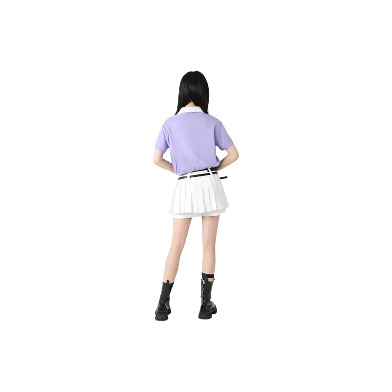 BOY BY BOY Regular T Shirt Women's Purple-3