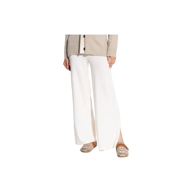 Lisa Yang Marlo Side-slit Cashmere Trousers-1