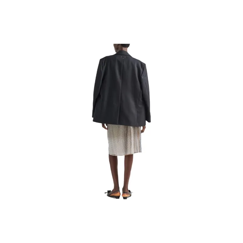 PRADA Casual Long Skirts Women's Silver-3
