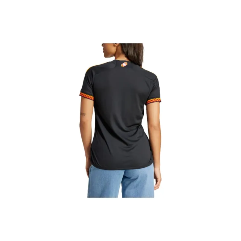 Adidas AS ROMA 23/24 THIRD JERSEY £80 Soccer Jerseys Women's Black-2