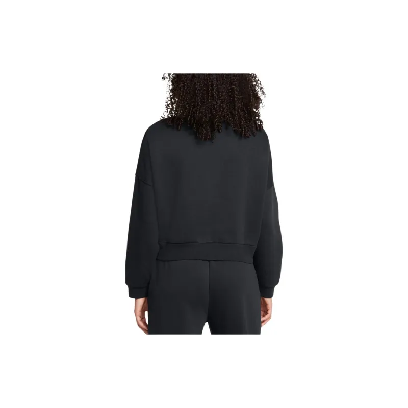 Under Armour Icon Fleece Oversized ½ Zip Sweatshirt Women's Black-4