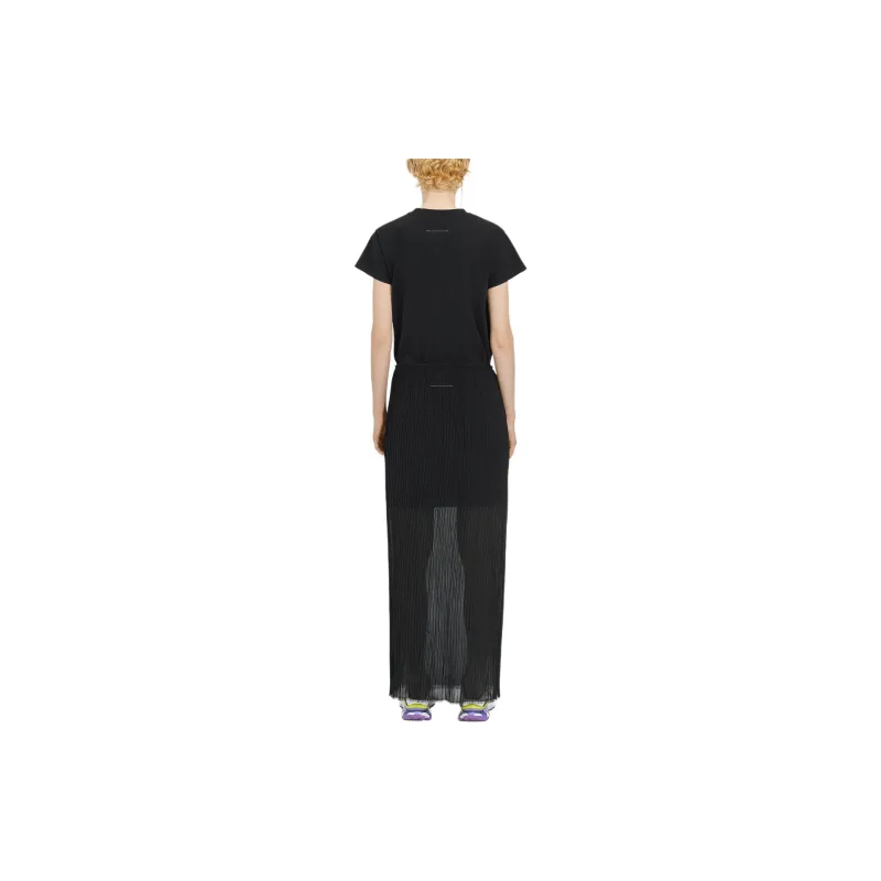 MM6 Maison Margiela Pleated Maxi Skirt-2