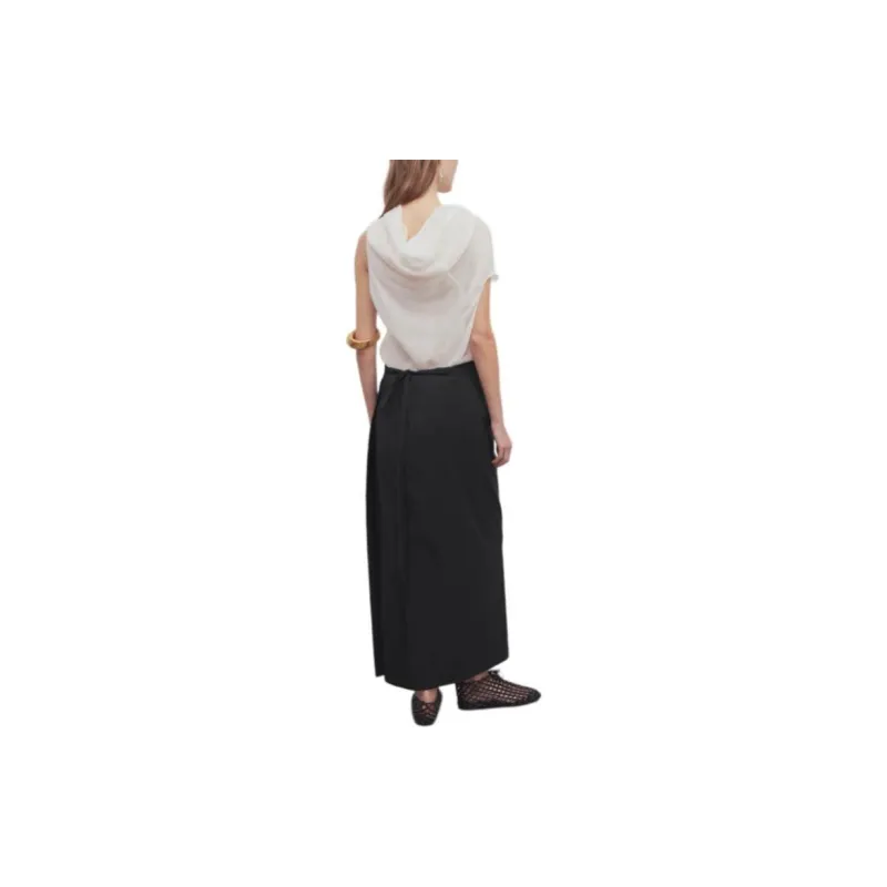 THE ROW Voice Maxi Apron Skirt-4