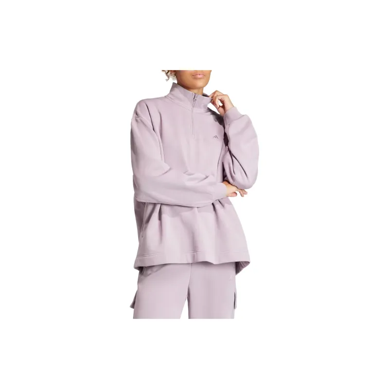 Adidas Free Shipping With AdiClub All Szn Fleece Quarter-Zip Sweatshirt-1