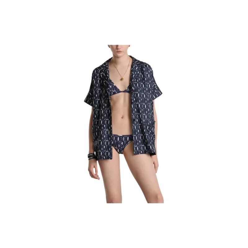 DIOR Bikinis Women's Blue-2
