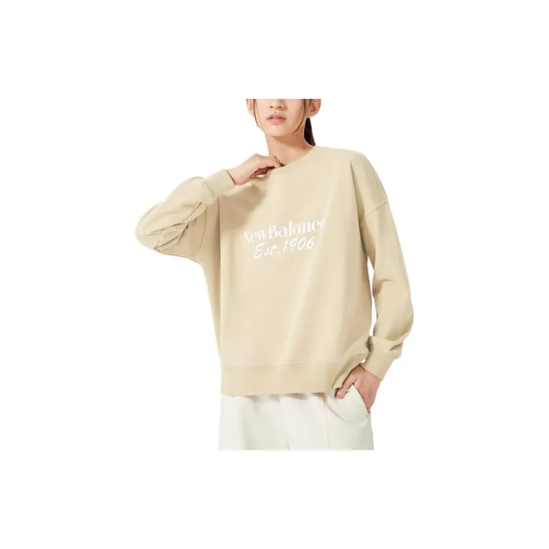New Balance Sweatshirts Women's Beige-2