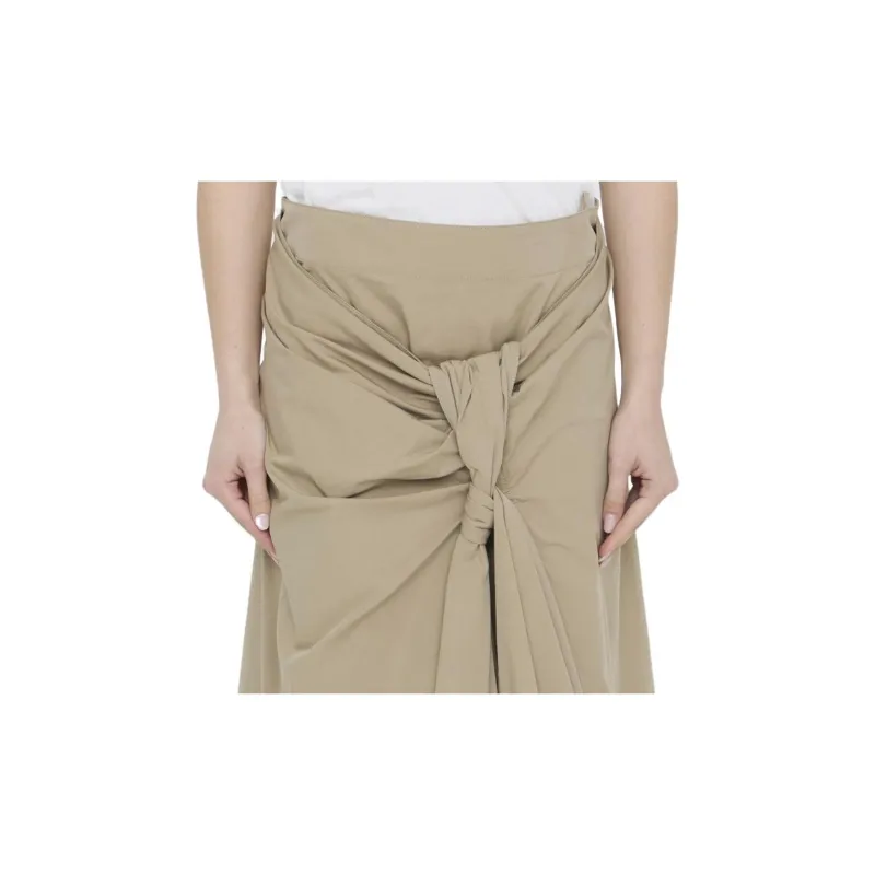 Bottega Veneta Asymmetric Hem Midi Skirt-4
