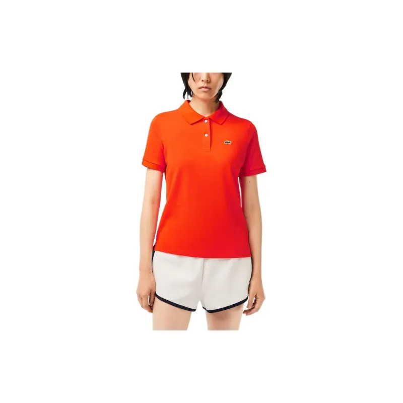 LACOSTE Polo Shirt Women's Dark Orange-1