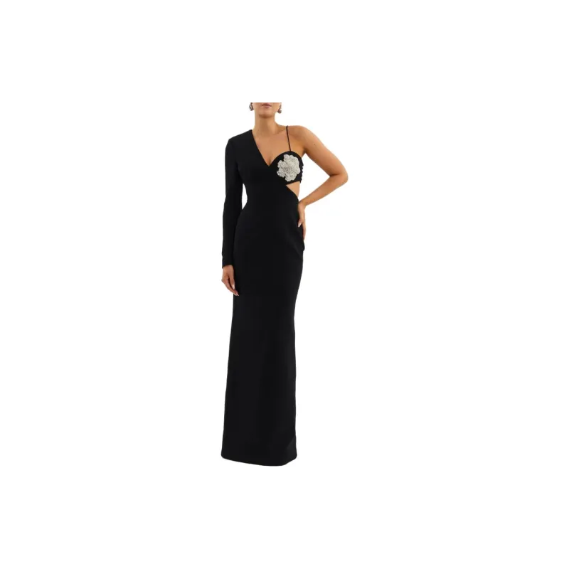 Rebecca Vallance Sachiel Floral appliqué Gown-1