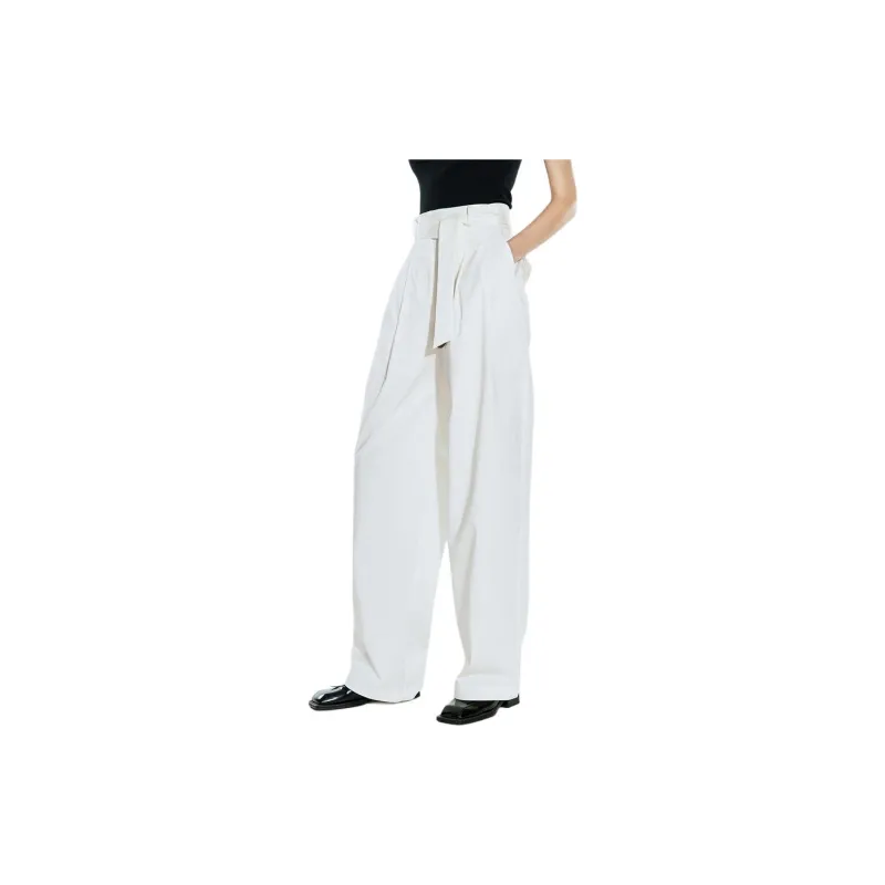 COVERINS Casual Pants Women's Raw White-1