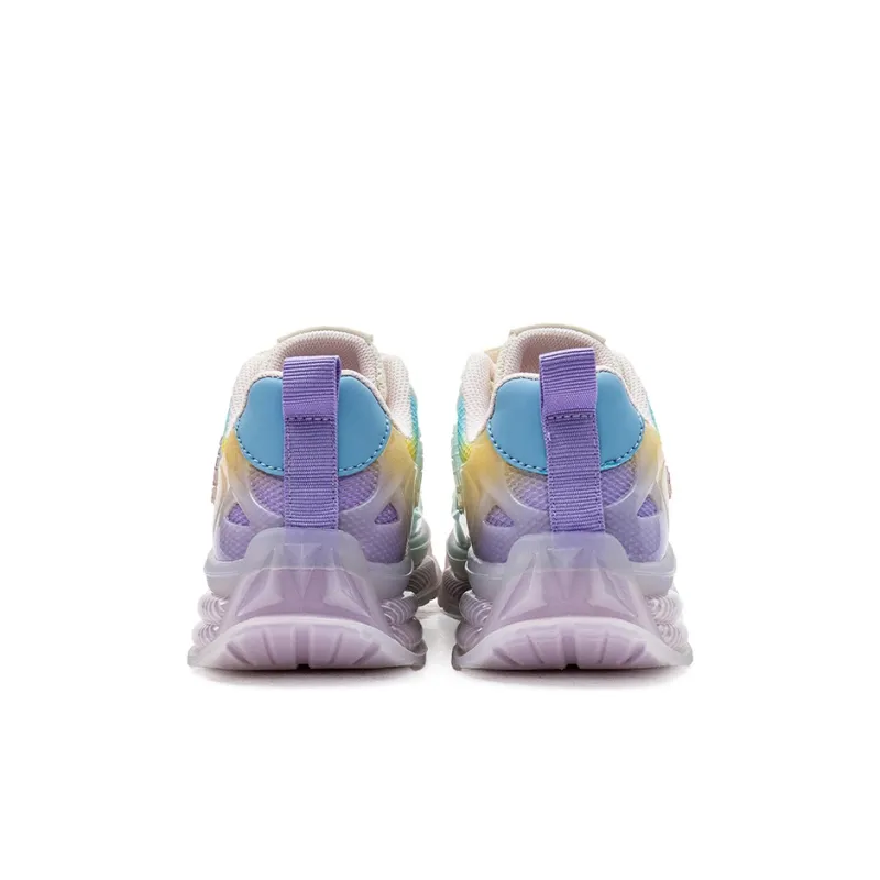 KAPPA KIDS Slip Resistant, Abrasion Resistant, Breathable, Lightweight Kids Lifestyle Shoes White Purple Kids'-4