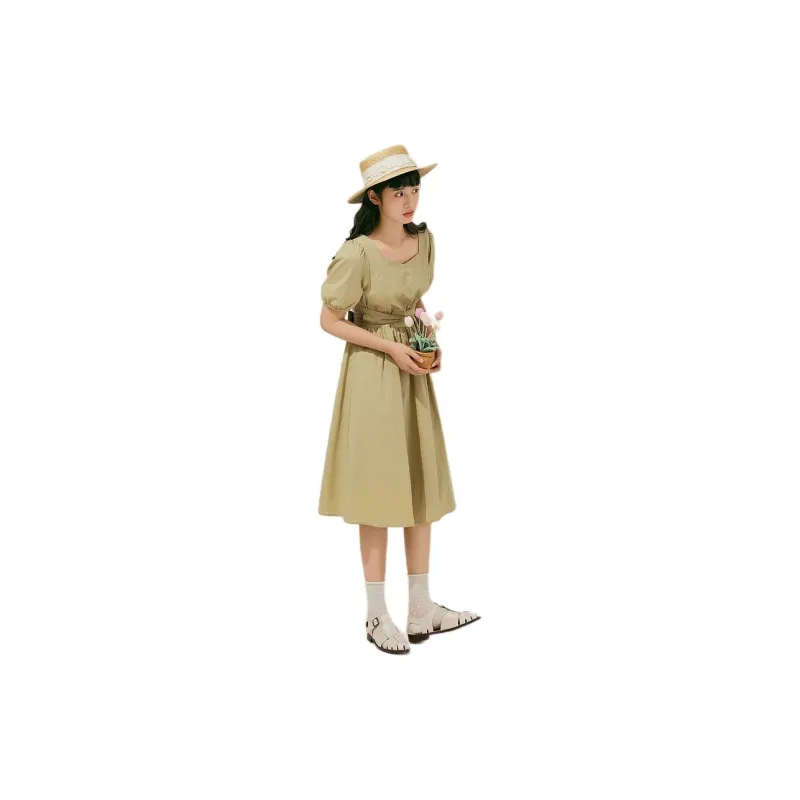 ZIHAN Short Sleeved Dress Women's-7