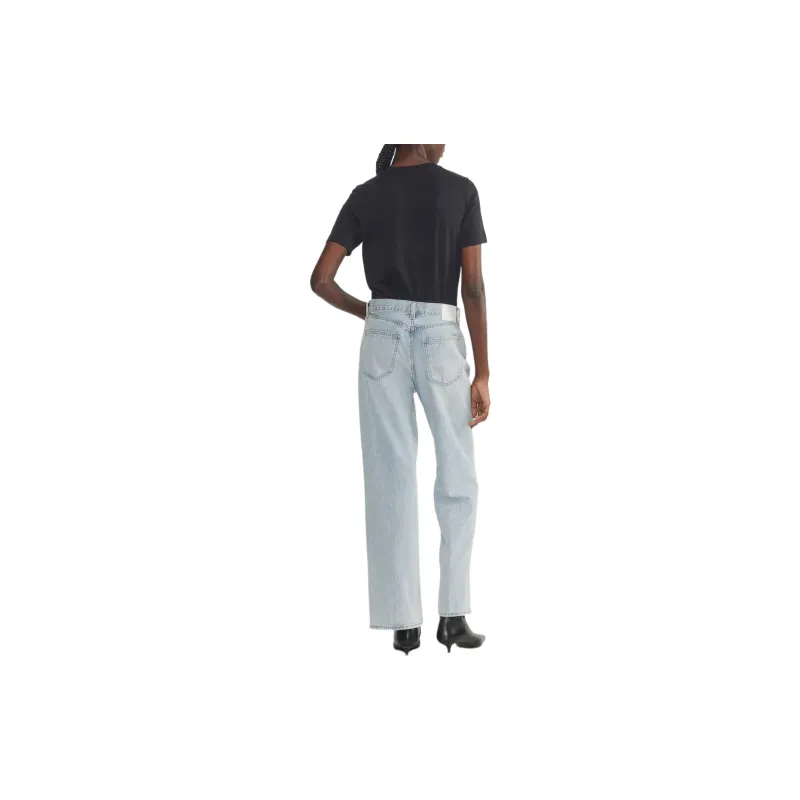 ARITZIA Denim Forum The Farrah Hi-Rise Wide Jean Jeans Women's 15 Years BRL Thr Bleu/Light Blue-2