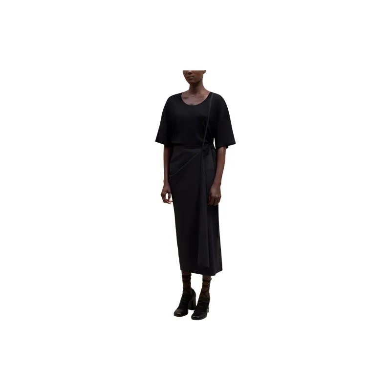 Lemaire Rib T Shirt 'Black'-2