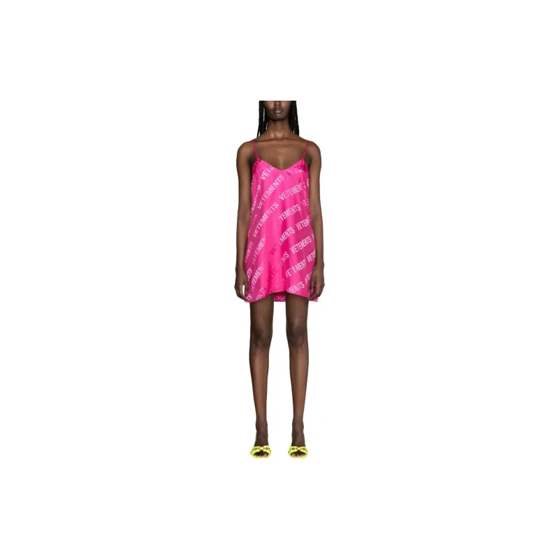 Vetements Sleeveless Dresses Women's Pink-2