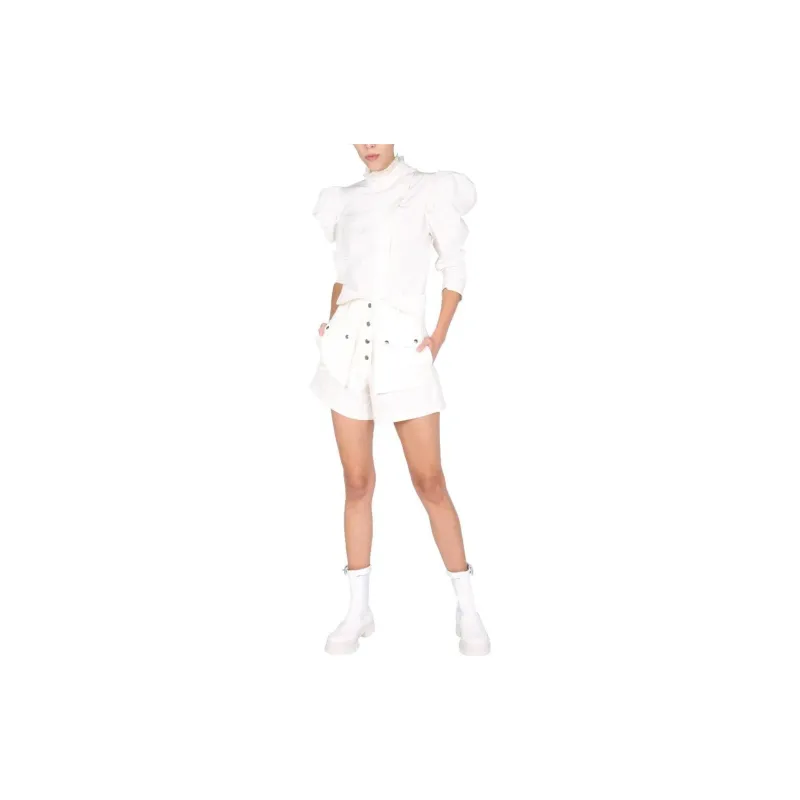 PHILOSOPHY DI LORENZO SERAFINI High Waist Folded Shorts-3