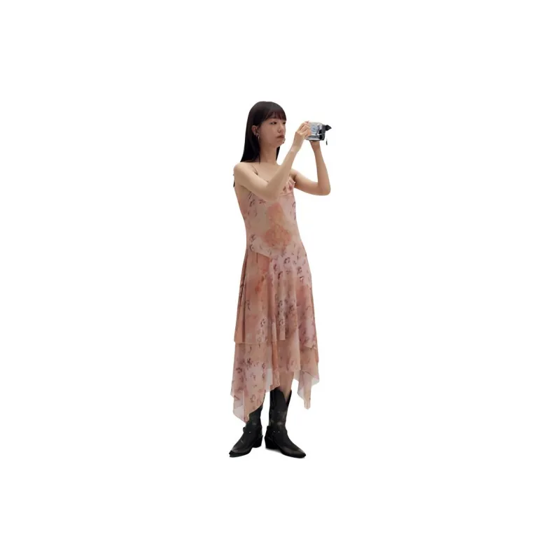 BLUEerror Slip Dress Women's Coral Orange-6