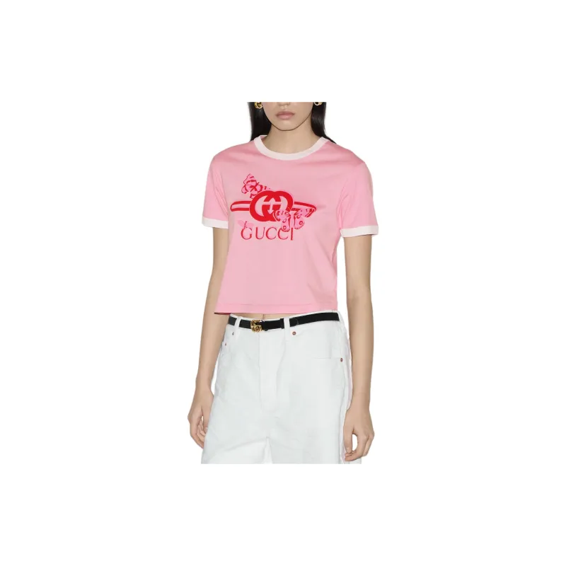 GUCCI T Shirts Women's Pink-3