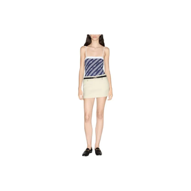 GUCCI One-piece Swimsuit Women's Blue-2