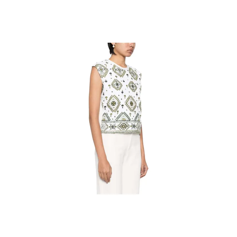 Giambattista Vall Sequin embelished Tank Top-2