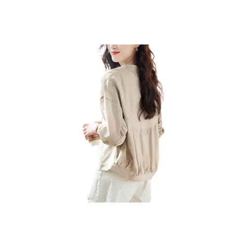 Mo Han Yi Mei Jackets Coats Women's Beige
