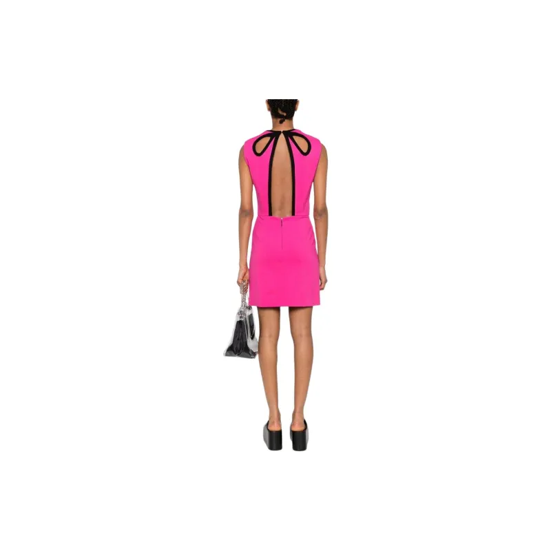 MSGM Slim Fit Cut Out Mini Dress-2