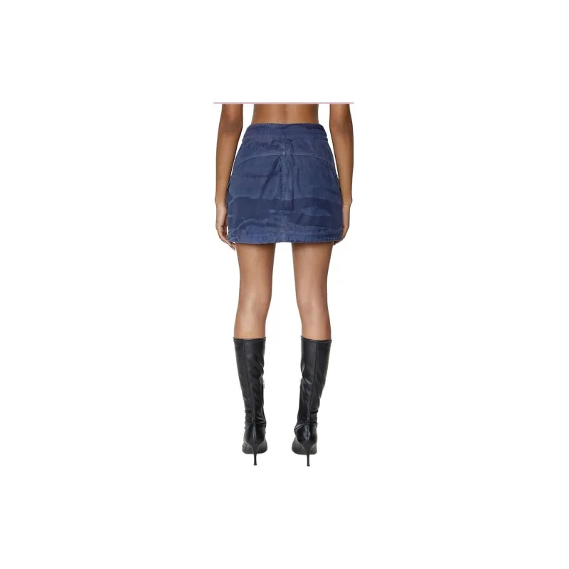 DIESEL Cargo Short Skirts Women's Royal Blue-2