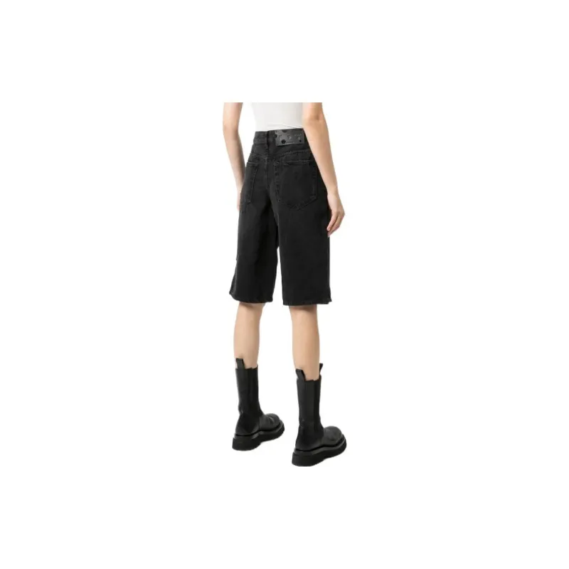 OFF-WHITE Logo-print Knee-length Shorts-2