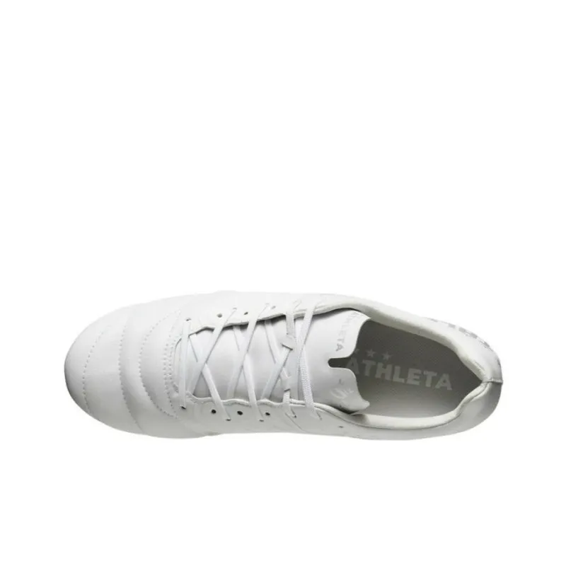 ATHLETA Wear Resistant Coverage Support Soccer Shoes Men's White Silver-3