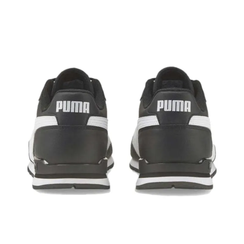 PUMA St Runner V3 Leather 'Black White'-4