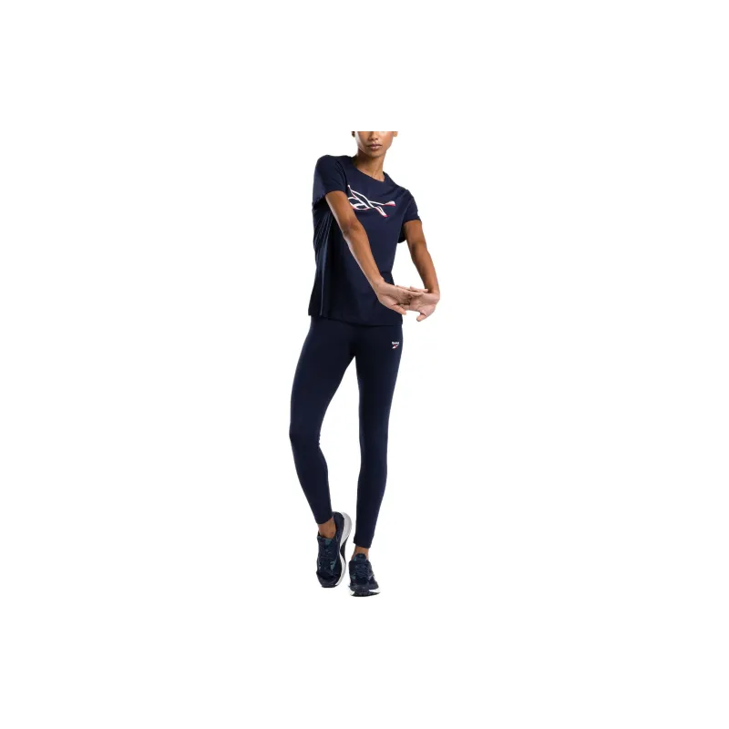 Reebok T-Shirt Women's Vector Marine Blue-1