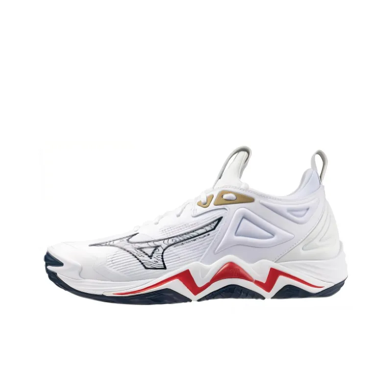 Mizuno Wave Momentum 3 'White Dress Blue Chinese Red'-0