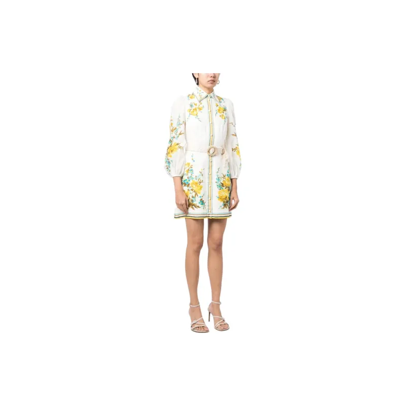 Zimmermann Long-Sleeved Dresses Women's White-3