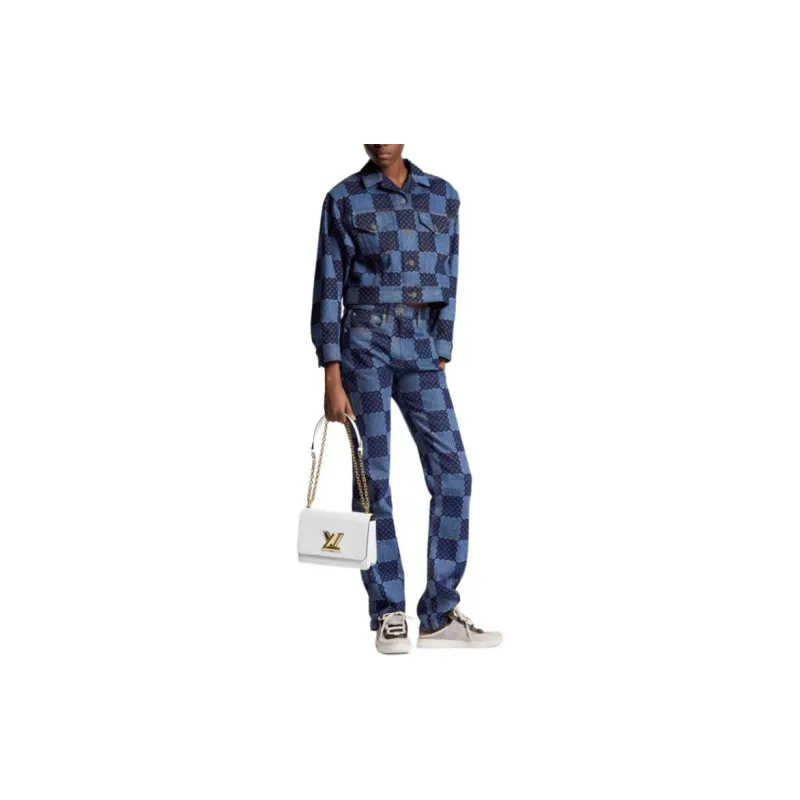 LOUIS VUITTON Damier Denim Jacket-2