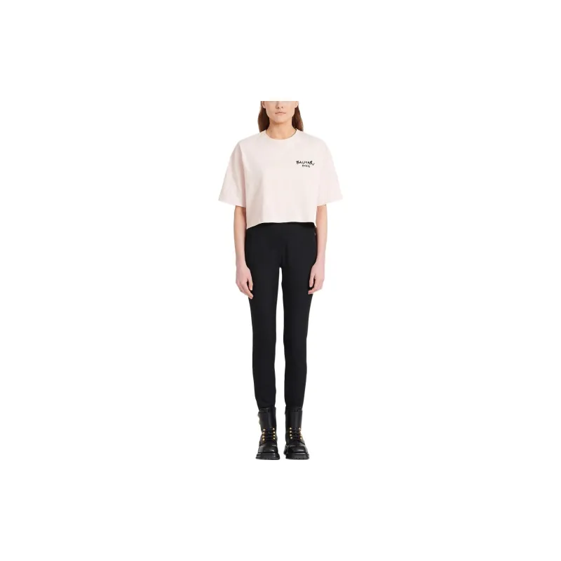 BALMAIN Crop Tops Women's Pink-2