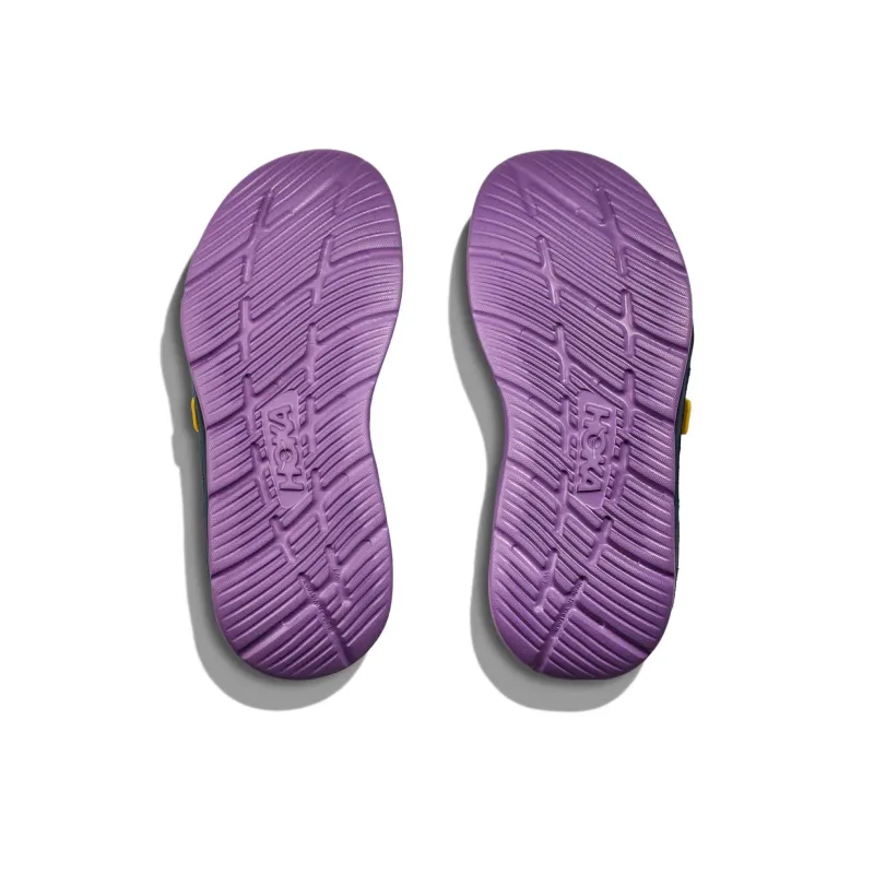 HOKA ONE ONE ORA Luxe Abrasion-Resistant Slide Slippers Unisex Blue Green-4
