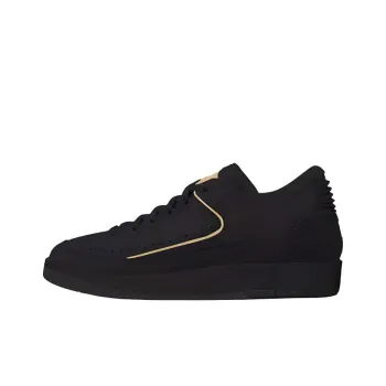 Jordan Air Jordan 2 Low Craft 'Black Vanilla' Cushioning Low Top Vintage Basketball Shoes Men's Black