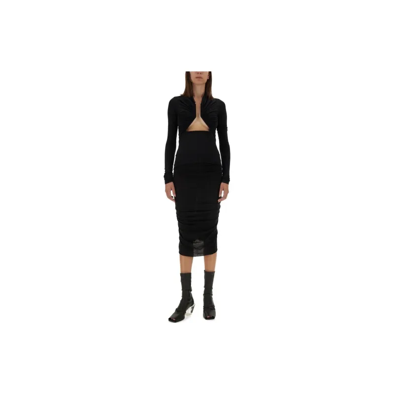 RICK OWENS/RO Casual Long Skirts Women's Black-3