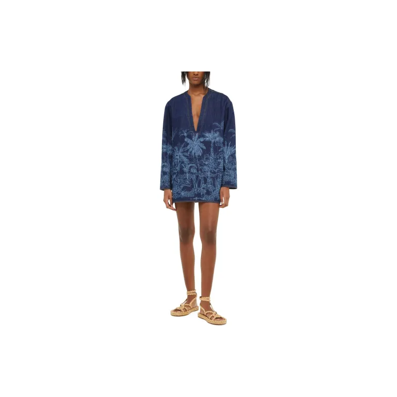 Alanui Loose Fit Denim Blouse-3