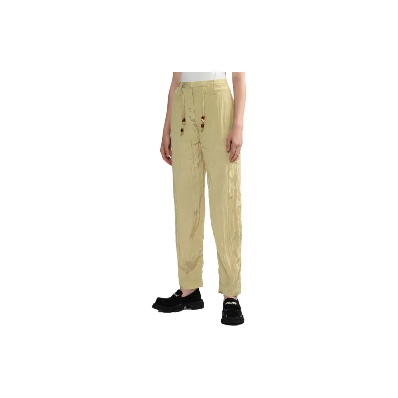 GANNI Casual Pants Women's Yellow-3