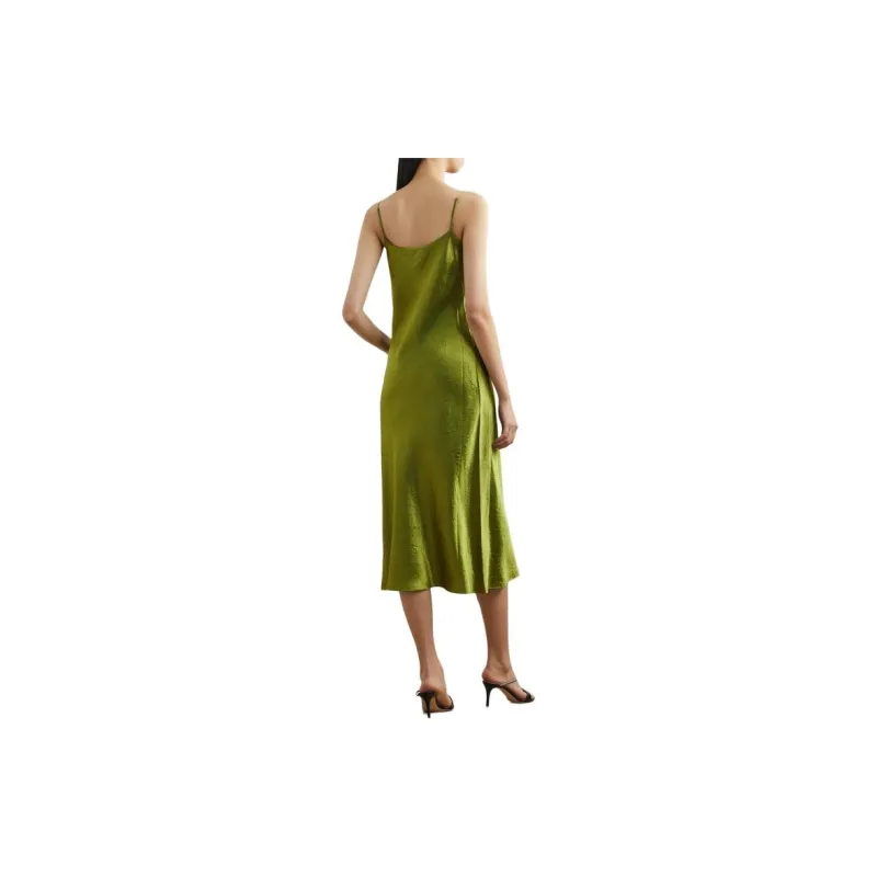 VINCE SS24 Slip Dresses Women's Green-2