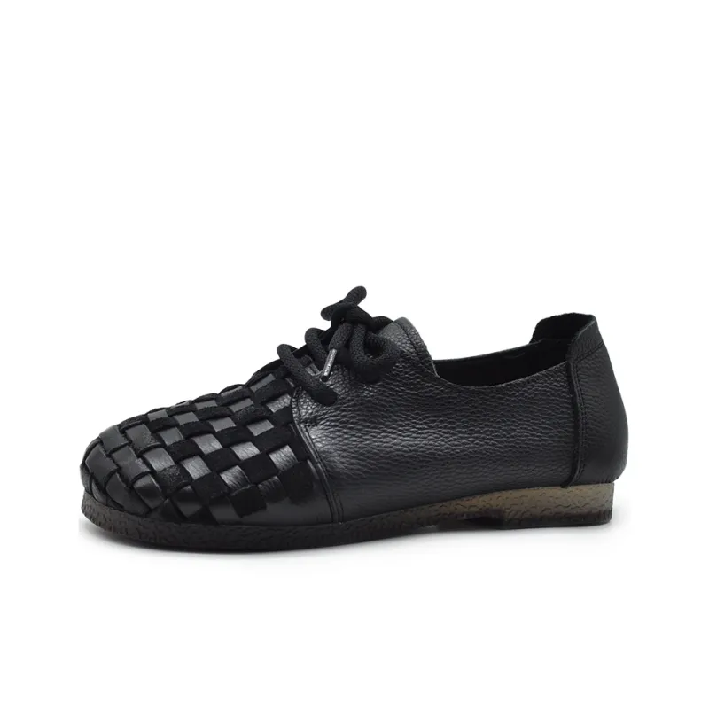 ARTMU Casual Single Shoes Flat Women's Black-1