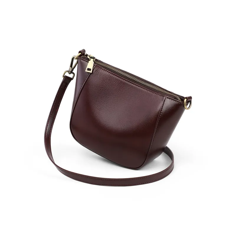 C°BANNER Cow Leather Bonded Synthetic Leather Shoulder Bag Regular Women's Caramel Brown-5